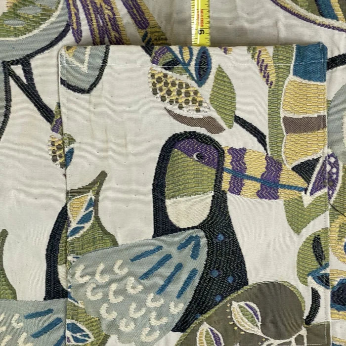 Handmade Canvas Tote Bag – Casual Double-Strap Purse with Fun Bird Peacock & Toucan Design
