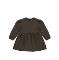 HERRINGBONE PUFF SLEEVE DRESS