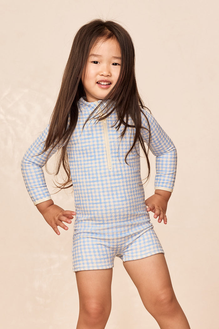 Hilo One Piece Kids - Sky Gingham