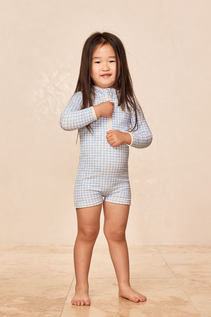 Hilo One Piece Kids - Sky Gingham