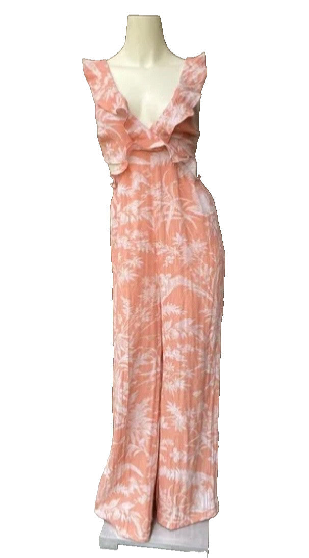 H&M Cut out flounce jumpsuit