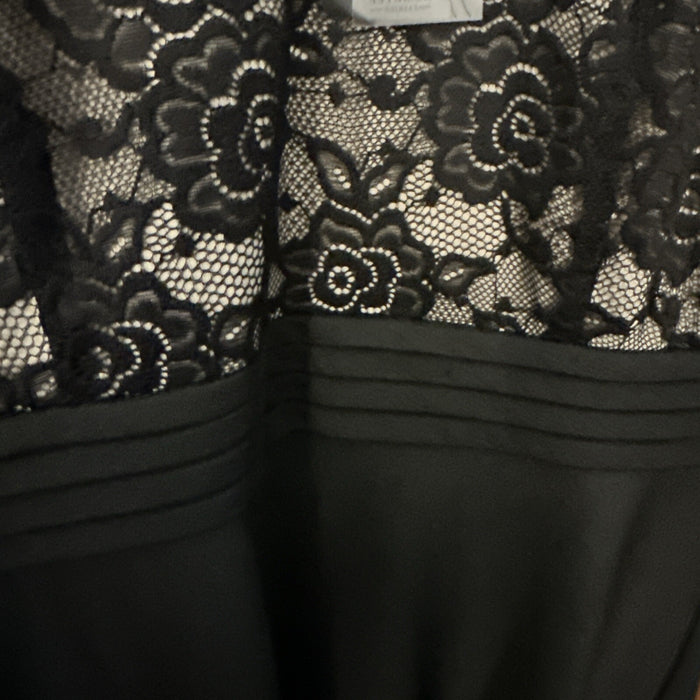 Homeyee Black Lace Cocktail Christmas Dress Party Lace US 12 Sleeves
