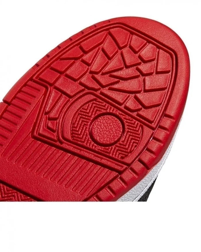 Adidas Hoops Mid J White Red Boys Sneakers Boys Women Sports Shoes - image 3