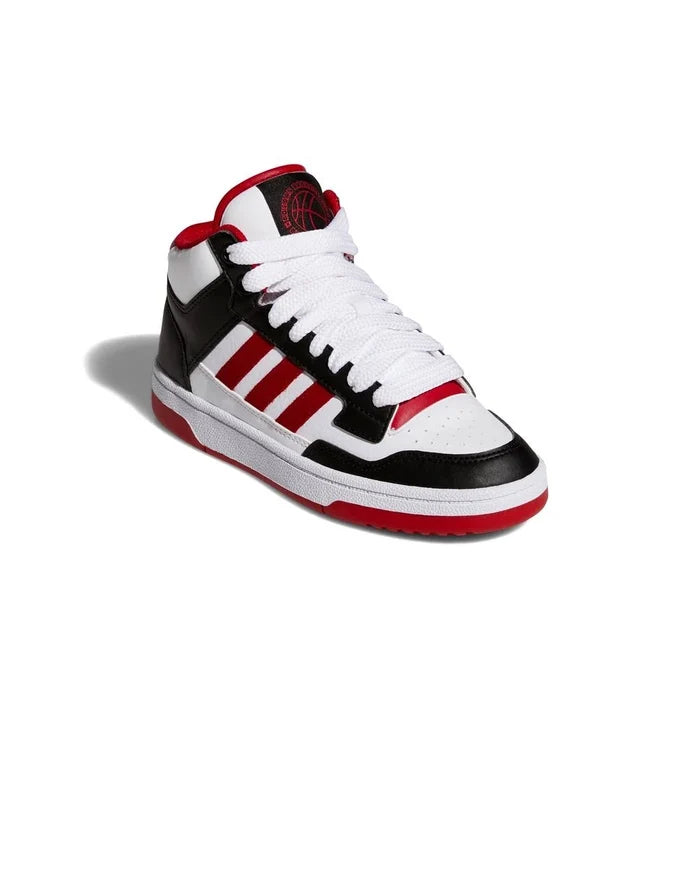 Adidas Hoops Mid J White Red Boys Sneakers Boys Women Sports Shoes - image 4