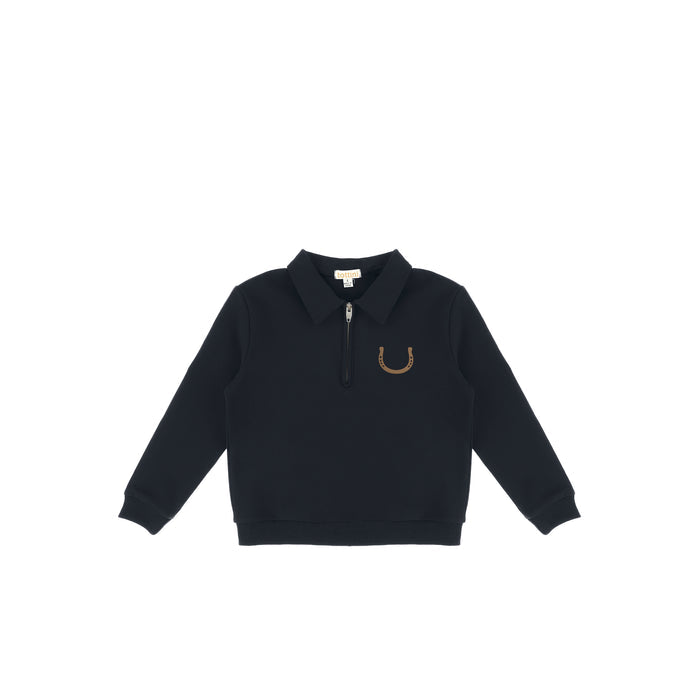 HORSE SHOE ZIP TOP