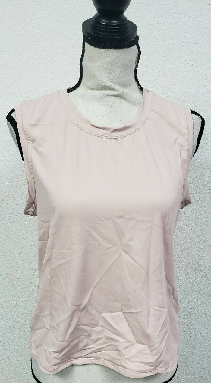 Hount Women's High Neck Tank Tops Summer Sleeveless T Shirts Loose Fit, Pink