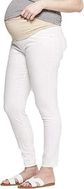 Ingrid & Isabel Women's Maternity Crossover Panel Skinny Jean, White, 4/27