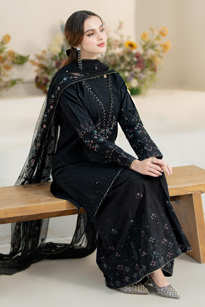 Printed culottes from NAQSHI Janvi set with floral print and lace trim at hem