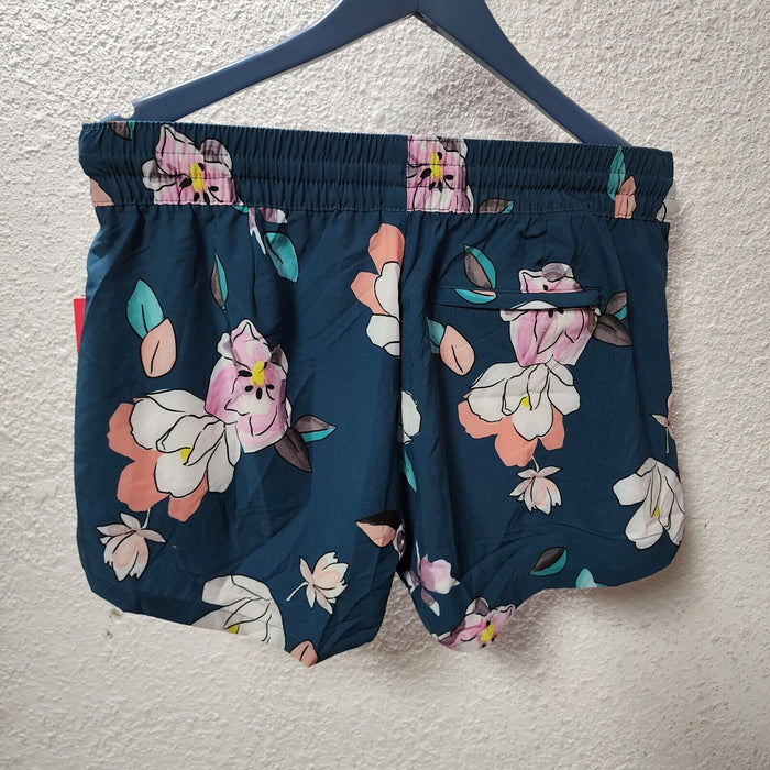 Kanu Surf Womens Darren Stretch UPF 50+ Swim Workout Boardshort, Navy Floral