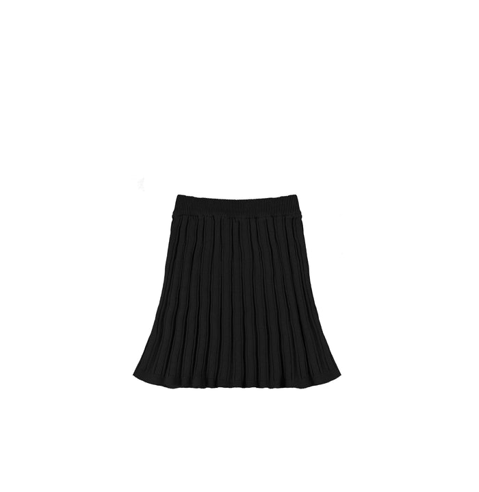 KNIT RIBBED SKIRT