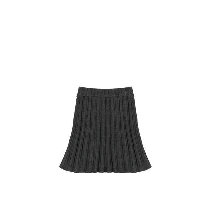 KNIT RIBBED SKIRT