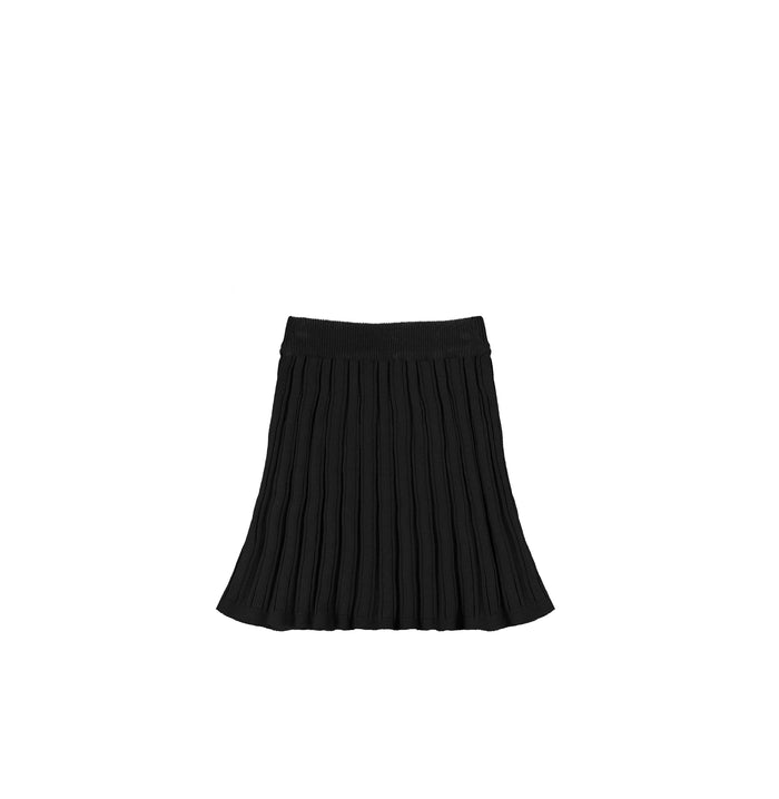 KNIT RIBBED SKIRT