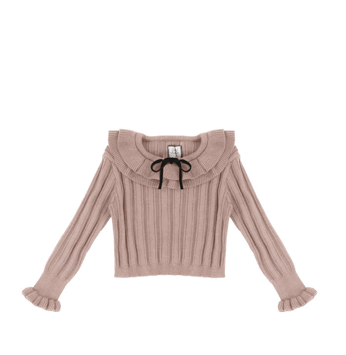 KNIT RIBBED SWEATER