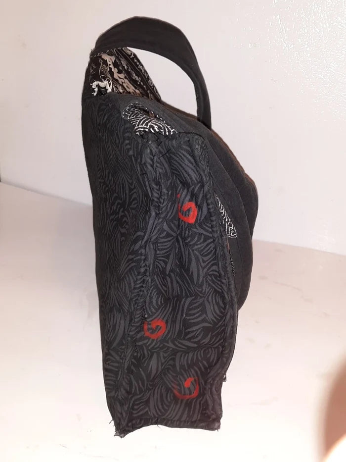 Ladies Asian Design Fabric Handbag – Stylish Women's Shoulder Tote Purse