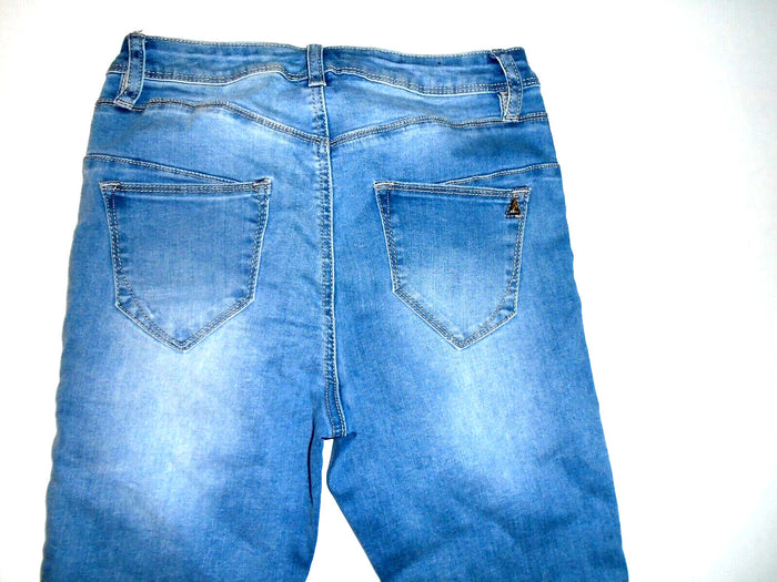 Lala Anthony Stretch Denim CUT OFF Shorts Distressed Cotton Blend