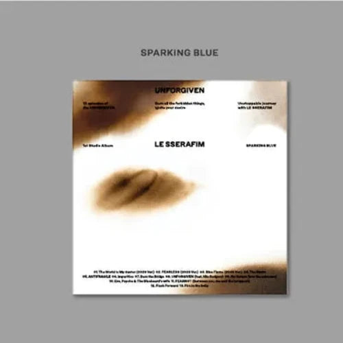 LE SSERAFIM UNFORGIVEN 1st Studio Album COMPACT version - 5 variations - Sparkling Blue Version