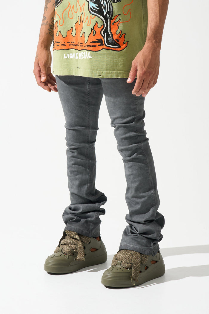 "LEAD" Stacked Jeans