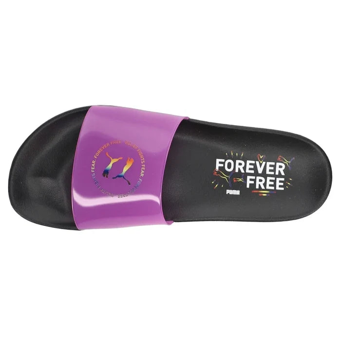 PUMA Leadcat Pride Slide Mens Purple Casual Sandals 382633-01 - image 4