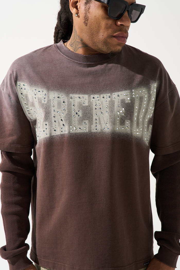 LEGACY Brown LS T-Shirt