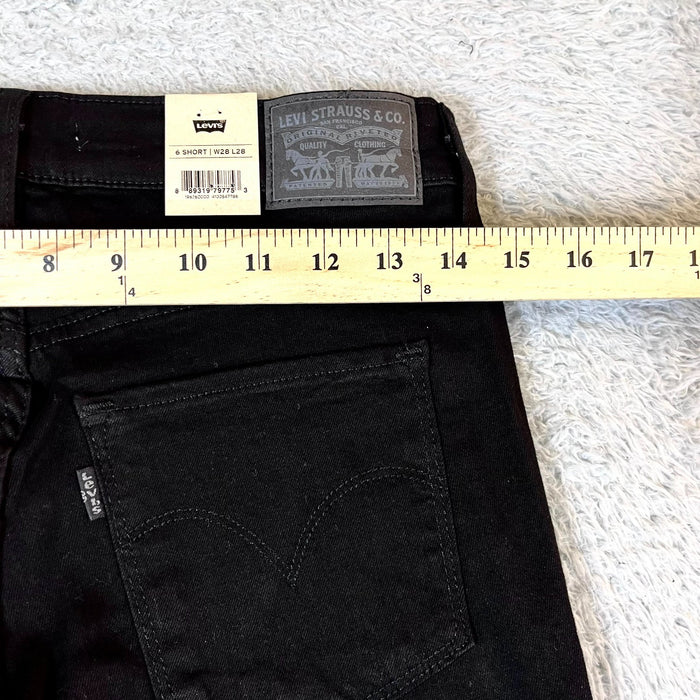 Levi's Women's Black 311 Shaping Skinny Jeans Short