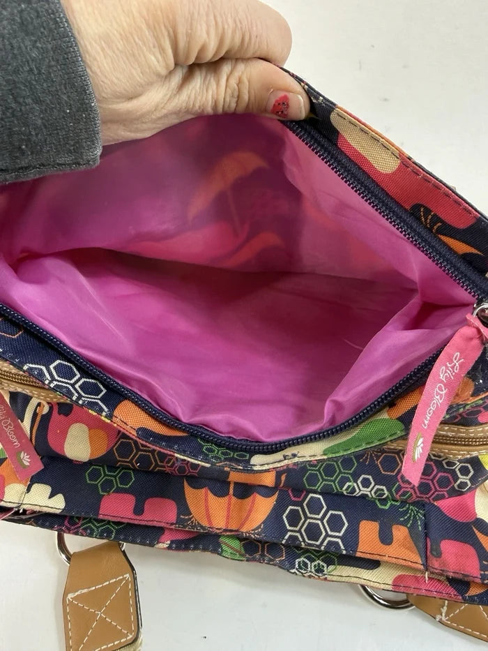 Lily Bloom Elephant Umbrella Print Multicolor Purse – Women's Designer Handbag