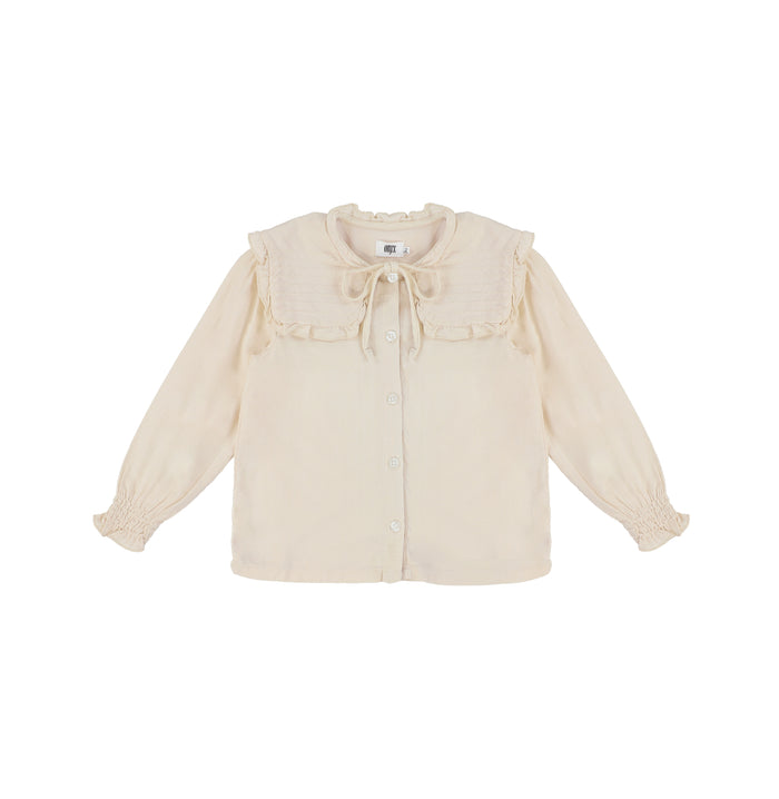 LINEN COLLAR BLOUSE
