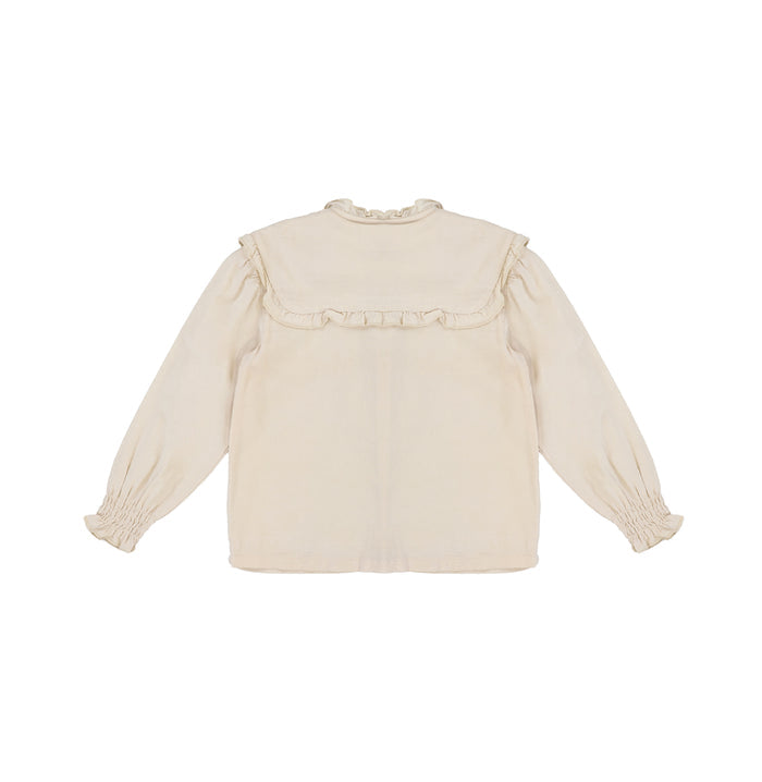 LINEN COLLAR BLOUSE