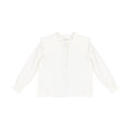LONG SLEEVES LINEN COLLAR BLOUSE