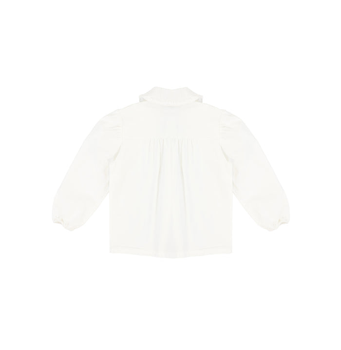 LONG SLEEVES RUFFLE COLLAR BLOUSE