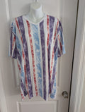 LuLaRoe Women's Size 2XL Devin V-Neck Short Sleeve Shirt