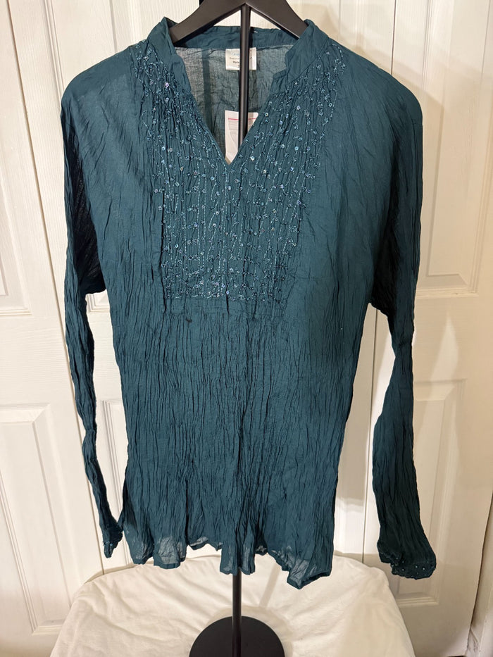 Made in India Lightweight Pleated Long Sleev Shirt (looks more like 1X)