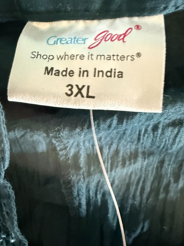 Made in India Lightweight Pleated Long Sleev Shirt (looks more like 1X)