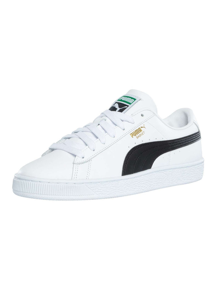 Puma Men's Basket Classic Leather Trainers, White - Image 1