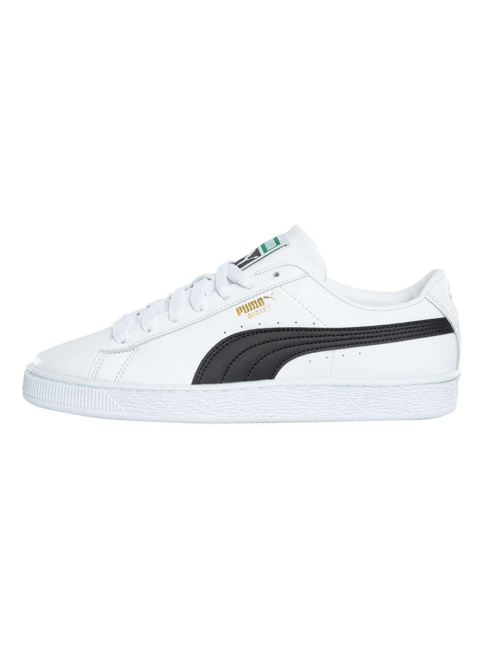 Puma Men's Basket Classic Leather Trainers, White - Image 2