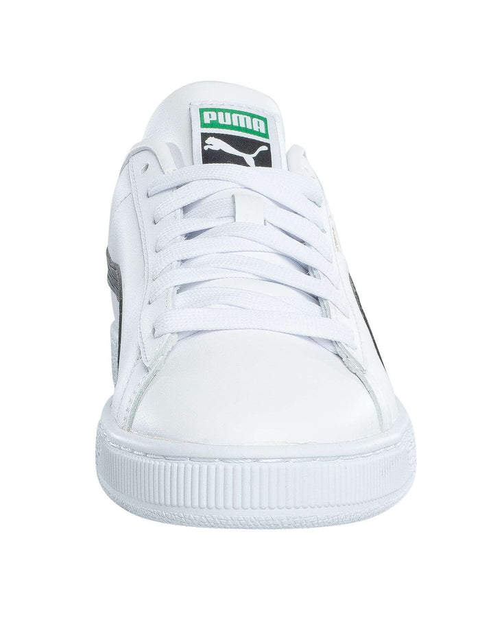 Puma Men's Basket Classic Leather Trainers, White - Image 4