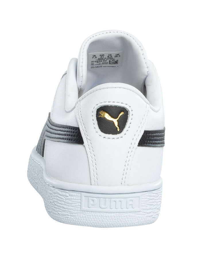 Puma Men's Basket Classic Leather Trainers, White - Image 5