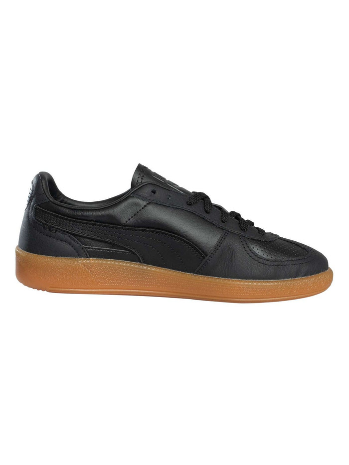 Puma Men's Palermo Leather Trainers, Black - Image 3