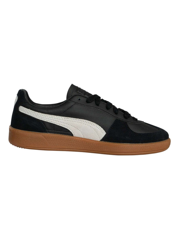 Puma Men's Palermo Leather Trainers, Black - Image 3