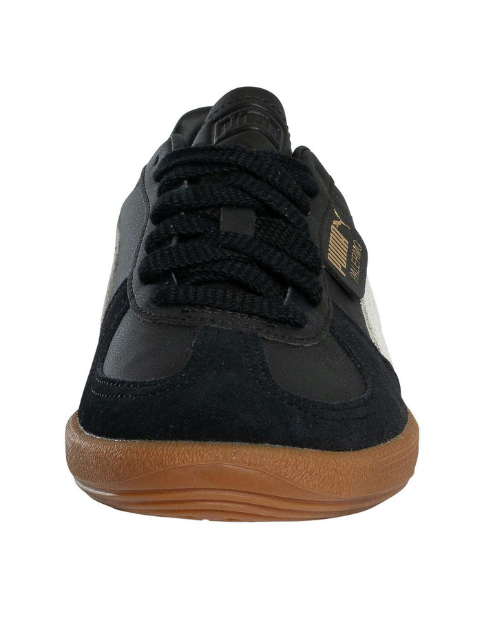 Puma Men's Palermo Leather Trainers, Black - Image 4