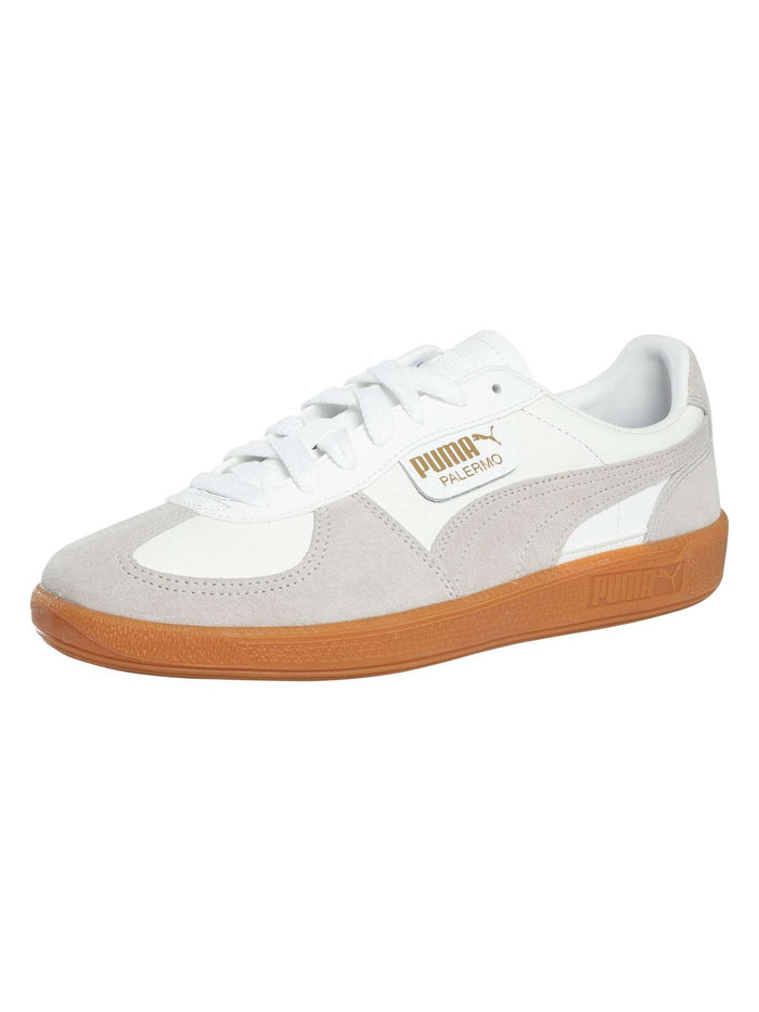Puma Men's Palermo Leather Trainers, White - Image 1