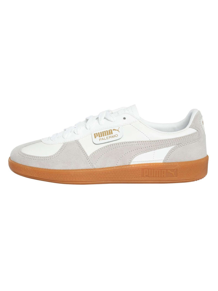 Puma Men's Palermo Leather Trainers, White - Image 2