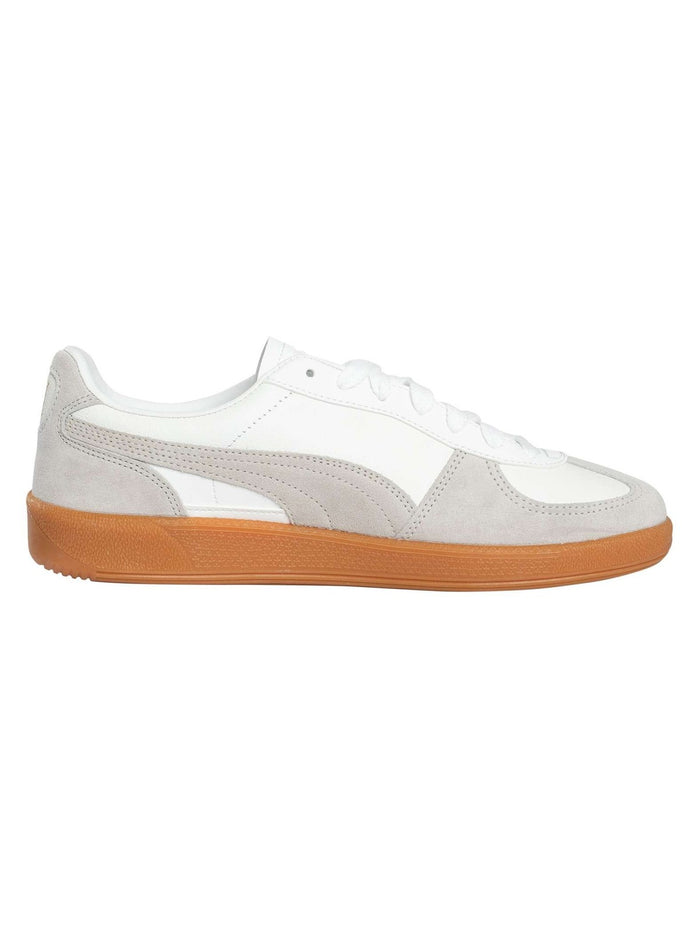 Puma Men's Palermo Leather Trainers, White - Image 3