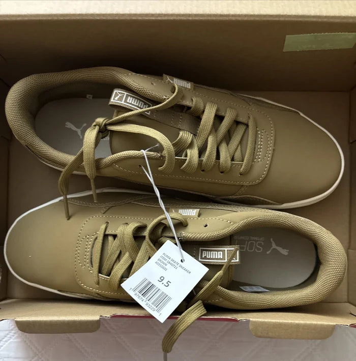 PUMA Men's Skate Sneakers Brown – SoftFoam Casual Shoes, Size 9.5 US, New in Box