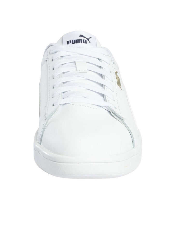 Puma Men's Smash 3.0 L Leather Trainers, White - Image 4