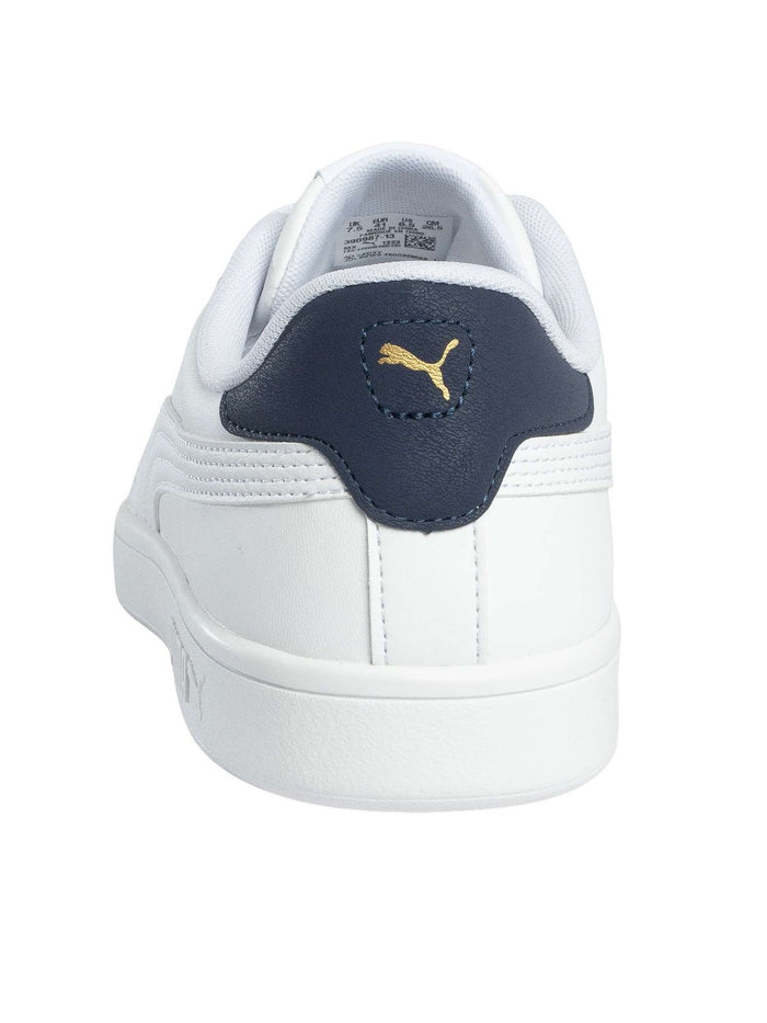 Puma Men's Smash 3.0 L Leather Trainers, White - Image 5