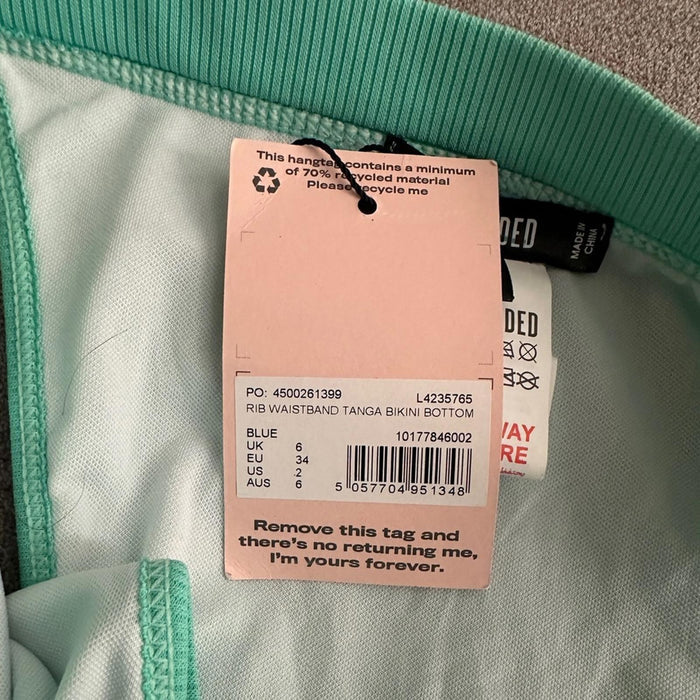 Missguided High Waisted Bikini Swimsuit Bottoms