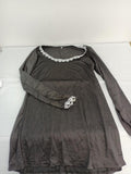 MSK Womens Embellished Bell Sleeves Cocktail and Party Dress Black