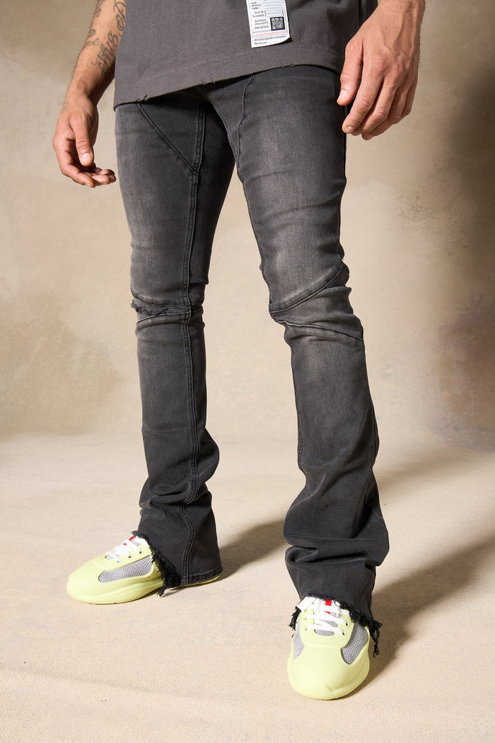 "NICKEL" Stacked Jeans