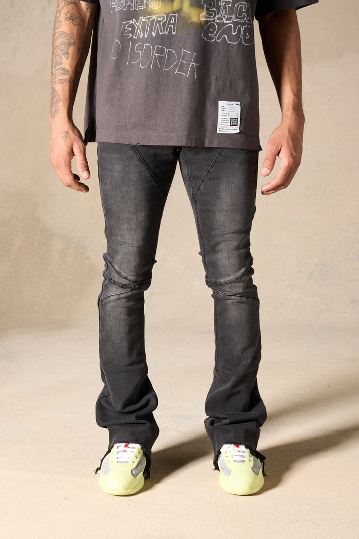 "NICKEL" Stacked Jeans