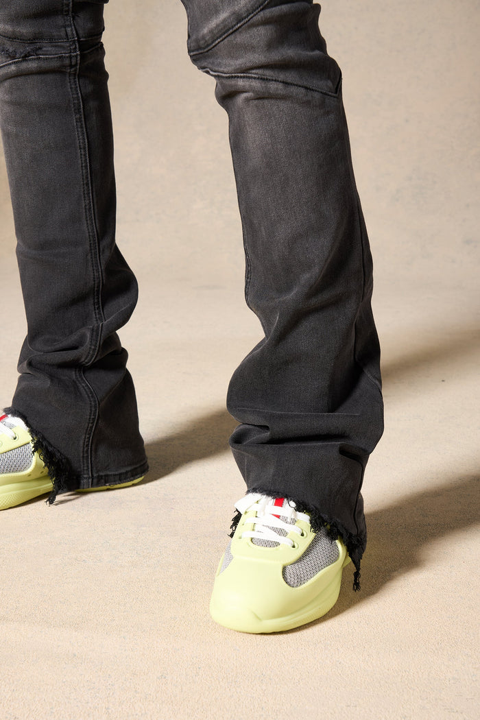 "NICKEL" Stacked Jeans